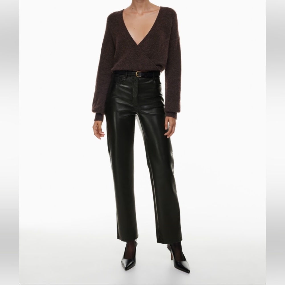 Aritzia Wilfred leather pants. NWOT, size 14